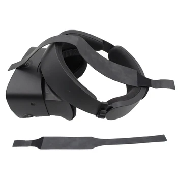 Сгъваема Слушалки Виртуална Реалност Аксесоари Игралното лента за глава Мек Колан, Изкуствена Кожа Черен Стикер на Главоболие Каишка за Oculus Rift S